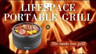 Lifespace Portable Lightweight Charcoal Grill with FREE Carry Bag