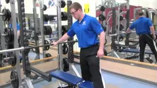 Setup bench press and squats in a half rack properly