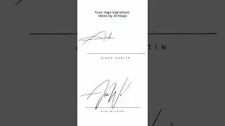 Your signature logo ideas Ava Wilson and Aiden Martin. #shorts