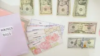 ♡ March 2019 Cash Envelope Stuffing | Paycheck 1 Alyssa Herbert Inspired