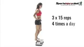 Achilles Tendonitis Exercises - Hakan Alfredson's heel drop protocol