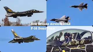 2022 USAF F-16 Viper Demo - New Orleans Airshow [FULL DEMO]