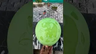 Elephant Balloon vs Plain Balloon &ndash; Drop Test Surprise! 🐘🟣💥