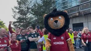 British and Lions team arrive at Aviva Stadium ahead of 1888 Cup clash with Argentina