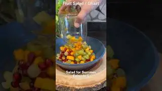 Fruit Salad / Chaat - refreshing & chatpata seasonal fruits platter #shorts