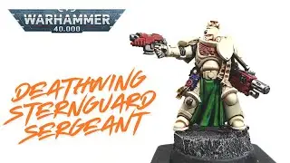 How to paint a Deathwing Sternguard Sergeant from Warhammer: 40K Part 5