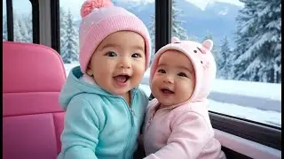 Baby Bus Snow New Year Song | New Year Winter Learning Song for Toddlers & Preschoolers