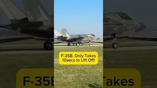 F-35B INSANE Take-Off at Oshkosh 2025 #besnappy #airshow #airforce #fighterjet #f35b #f35 #oshkosh