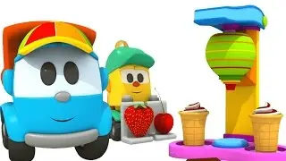 Leo the Truck & An Ice Cream Machine. A Kids' Cartoon.