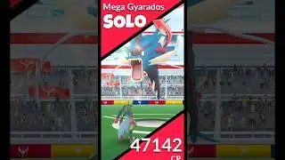 Solo Mega Gyarados Raid With✨️Mega Lucario in Pok&eacute;mon GO