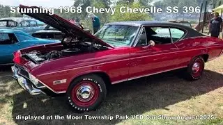 2025 Moon Park VFD Car Cruise - Perfect Red 1968 Chevelle SS 396 Big Block was truly spectacular 