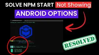 Fix npm start Not Showing a & i Options Issue in React Native CLI (2025 Guide)