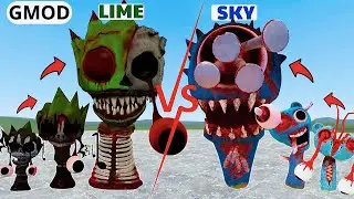 NEW UPDATE: Sprunki Lime & Sky (Blue) Join Forces in GMod Horror!