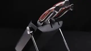 Guy Fieri's Knuckle Sandwich Knife Block Set by family owned Ergo Chef.