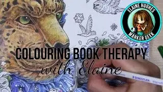 Imagimorphia Title Page Colouring w/ Staedtler Ergosoft Coloured Pencils adult colouring book Pt 1