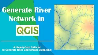 Создание речной сети в QGIS || Создание сети водотоков в QGIS