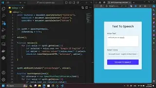 ASMR Programing Text To Speech App with HTML, CSS and JavaScript