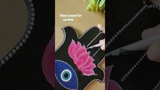 Hamsa hand with evil eye and lotus 💗        Full painting is coming soon🤗