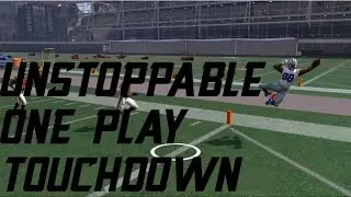 ONE PLAY TOUCHDOWN! UNSTOPPABLE BEST PLAY IN MADDEN! | Madden 17 Glitch Play