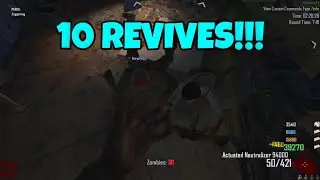 10 REVIVES!!! INSANE DIE RISE SURVIVAL ROUND 35 (BO2 PLUTONIUM ZOMBIES)