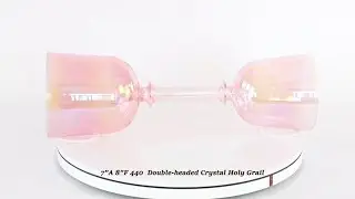 💓7&rdquo; A 8&rdquo; F 440 Double-Headed Crystal Holy Grail
