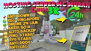 Hosting Server Minecraft Murah mulai dari 3K ajahh Anti Down, On 24 jam lagii