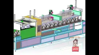 Hot air circulation tunnel drying oven-industrial 3D model : machine-world.net P362
