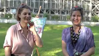 Performance malarsko - taneczny / RUCH #składnikisztuki Monika Krasoń i Anna Hampel oraz GTT