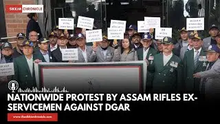 Nationwide Protest by Assam Rifles Ex-Servicemen Against DGAR