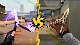 Champions 2025 Butterfly Knife VS Singularity Butterfly Knife - Valorant 
