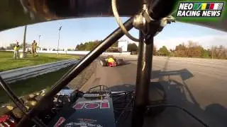 NEO Racing News - MSA Supermodified Heat @ Sandusky (Paller) - 5/10/14