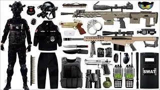 Unboxing mysterious toy box, toy gun collection, Czech-style light machine gun, Colt M1911 pistol