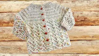 Casaquinho Croch&ecirc; Baby Pop