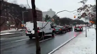 Seeing snow for the first time #snow#usa