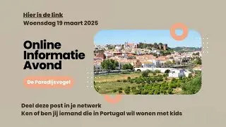 De Paradijsvogel - Informatieavond op woensdag 19 maart 2025