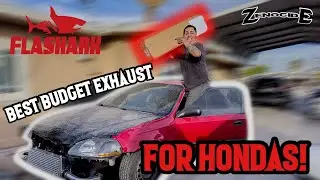 ЛУЧШИЙ БЮДЖЕТНЫЙ ВЫХЛОП ДЛЯ HONDAS! 🔥 | УСТАНОВКА ВЫХЛОПА FLASHARK!