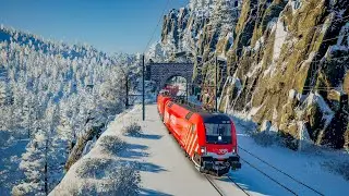 Train Sim World 5 // Snow on Semmeringbahn // M&uuml;rzzuschlag - Wiener Neustadt // OBB Taurus Cargo