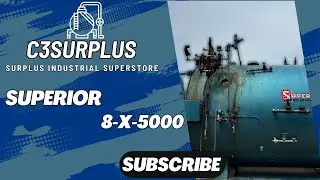 Used 1000 HP Superior Boiler 200 PSI Firetube Boiler 2014 Model 8-X-5000