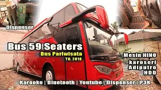 Bus 59 Seaters (Tempat Duduk) | Bus HDD Pariwisata | Untuk Rental Perjalanan Dan Pariwisata