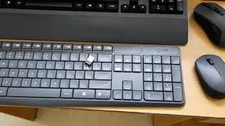 Мышь Logitech Mk235 и беспроводная клавиатура для ноутбука со сроком службы батареи 3 года!