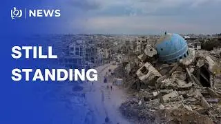 Gazans perform first Ramadan Friday prayer at destroyed mosque