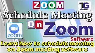 Learn how to Schedule meeting on Zoom Software By Mohit Sir.