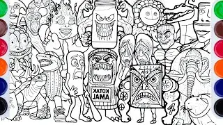 Top Italian Brainrot memes New Colouring Pages/How to colour All New Popular Memes/NCS Music