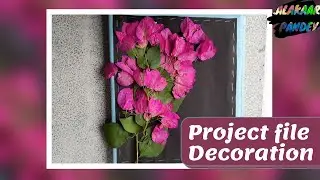 project file decoration ideas school easy | sewa project class 10 cbse | herbarium project file