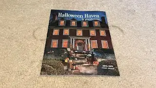 Grandin Road Halloween Haven 2023 Catalog (House Scene Cover)