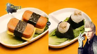 Salmon-in-a-Suit AND Mystery Meat Sushi from FFXV