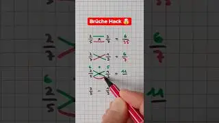 Alles was du brauchst ✍️😏 #mathetrick #br&uuml;che #bruchrechnung #trick17 #schoolhacks #endlichkapiert