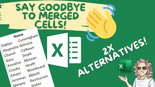 Try these two alternatives to merging cells in Excel.  Say Goodbye to Merged Cells!