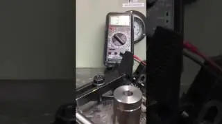 Magnetic pickup testing on a flywheel at Bartech Marine Engineering