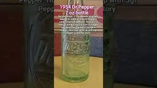 1954 DR PEPPER 7 OZ BOTTLE #drpepper #1950s #oldglassbottles #vintagesoda  #debossedbottle